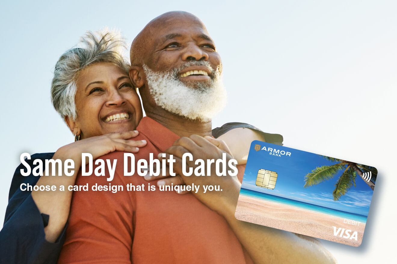 Get Your Personalized Armor Bank Debit Card Today!